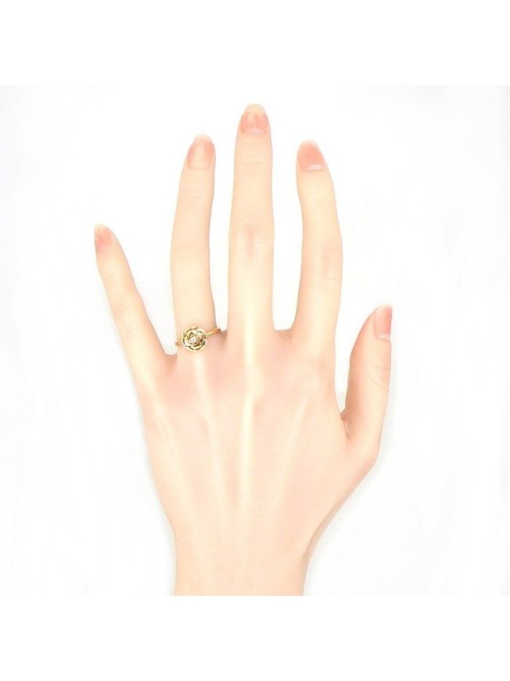 Chanel Ring Camellia Point Diamond 18k Pink Gold - Picture 9 of 10